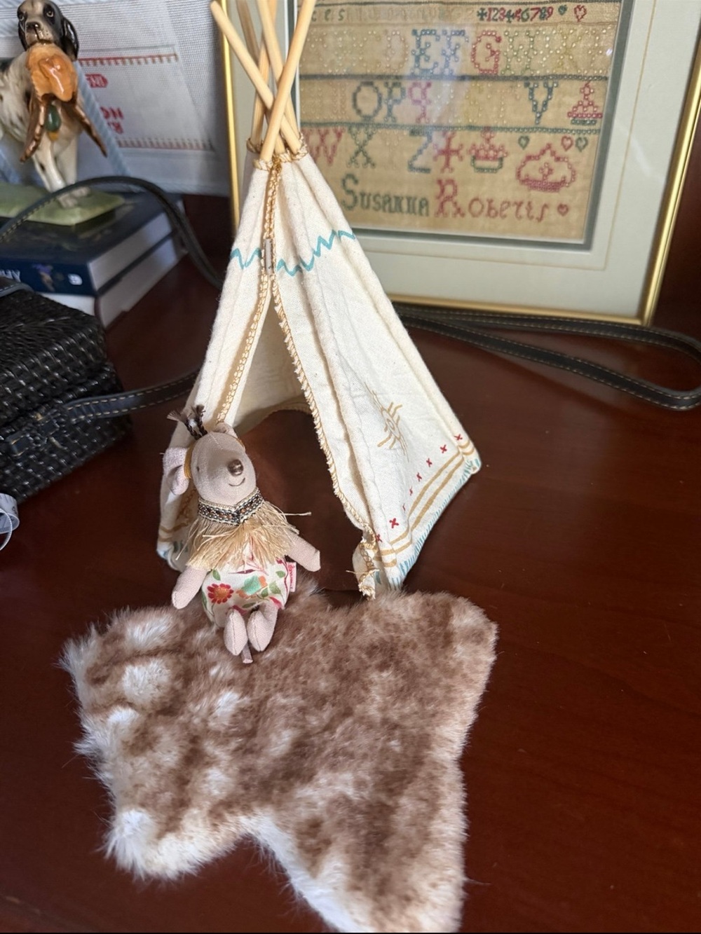 Maileg mouse with tipi- RETIRED